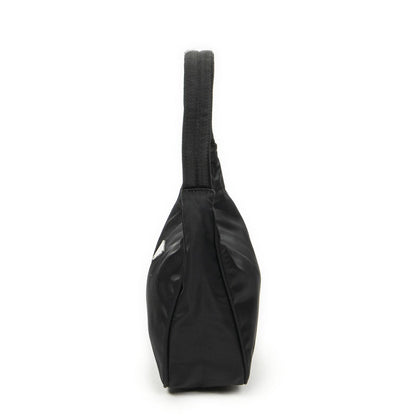 Prada Vintage Mini Zip Hobo Black Nylon Canvas