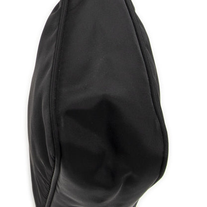 Prada Vintage Mini Zip Hobo Black Nylon Canvas