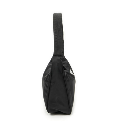 Prada Vintage Mini Zip Hobo Black Nylon Canvas