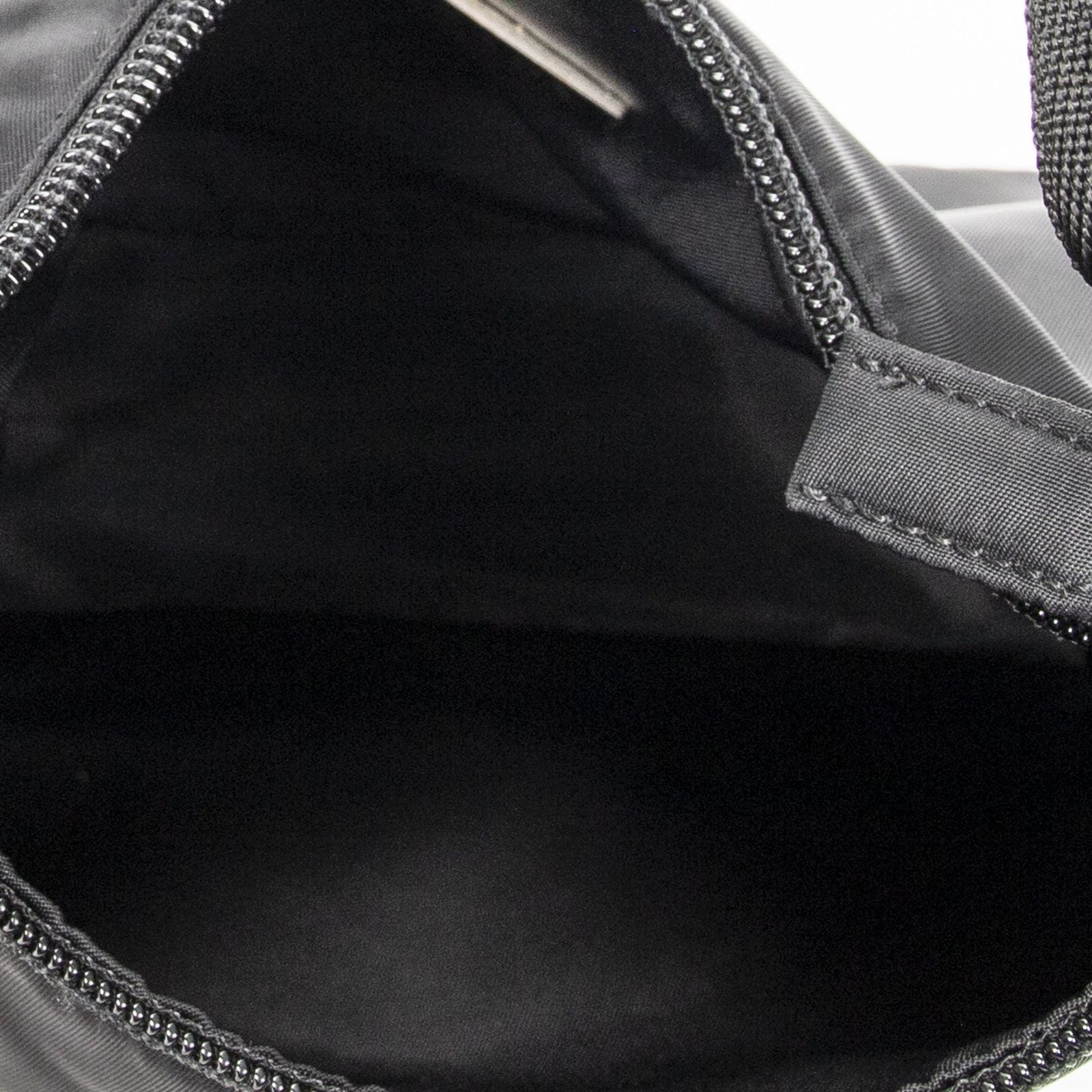 Prada Vintage Mini Zip Hobo Black Nylon Canvas