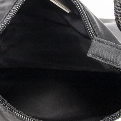 Prada Vintage Mini Zip Hobo Black Nylon Canvas