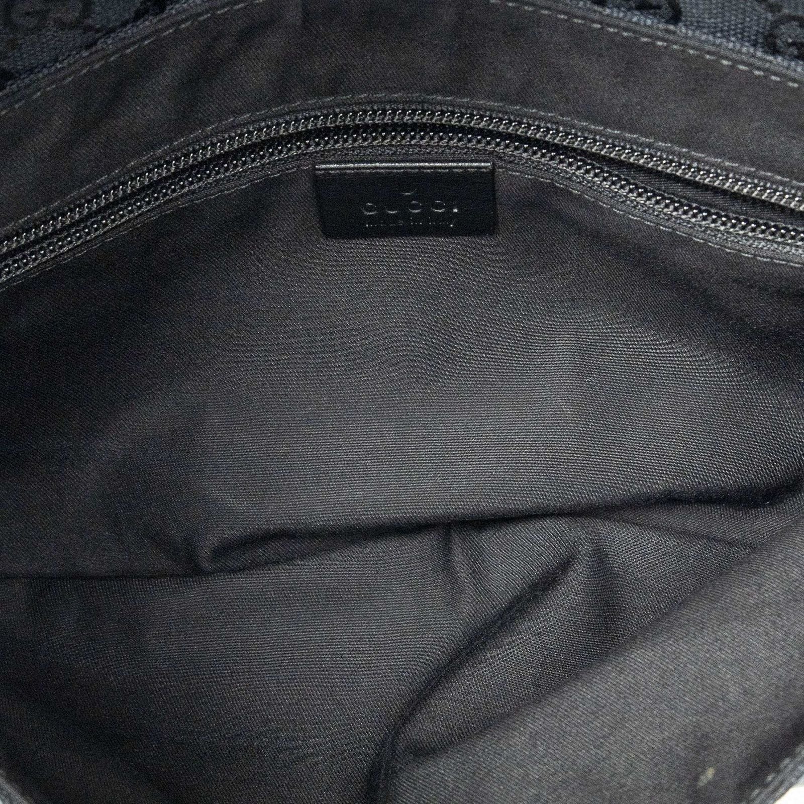 Gucci Flap Waist Bag Black GG Canvas