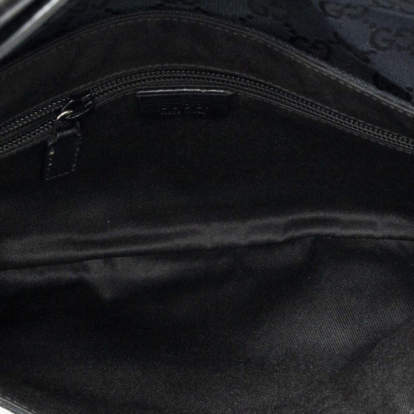 Gucci Flap Waist Bag Black GG Canvas