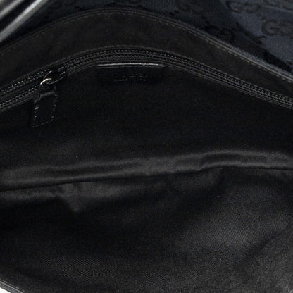 Gucci Flap Waist Bag Black GG Canvas