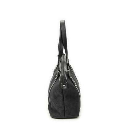 Gucci Abbey Zip Tote Black GG Denim Canvas