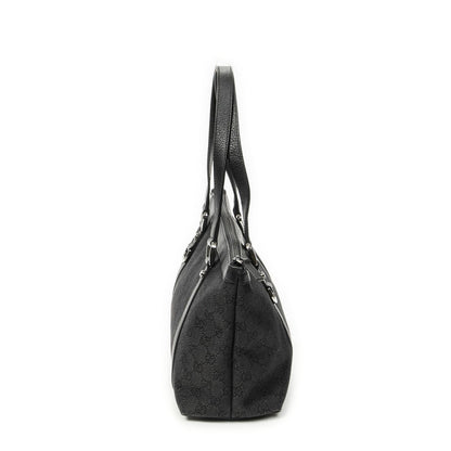 Gucci Abbey Zip Tote Black GG Denim Canvas