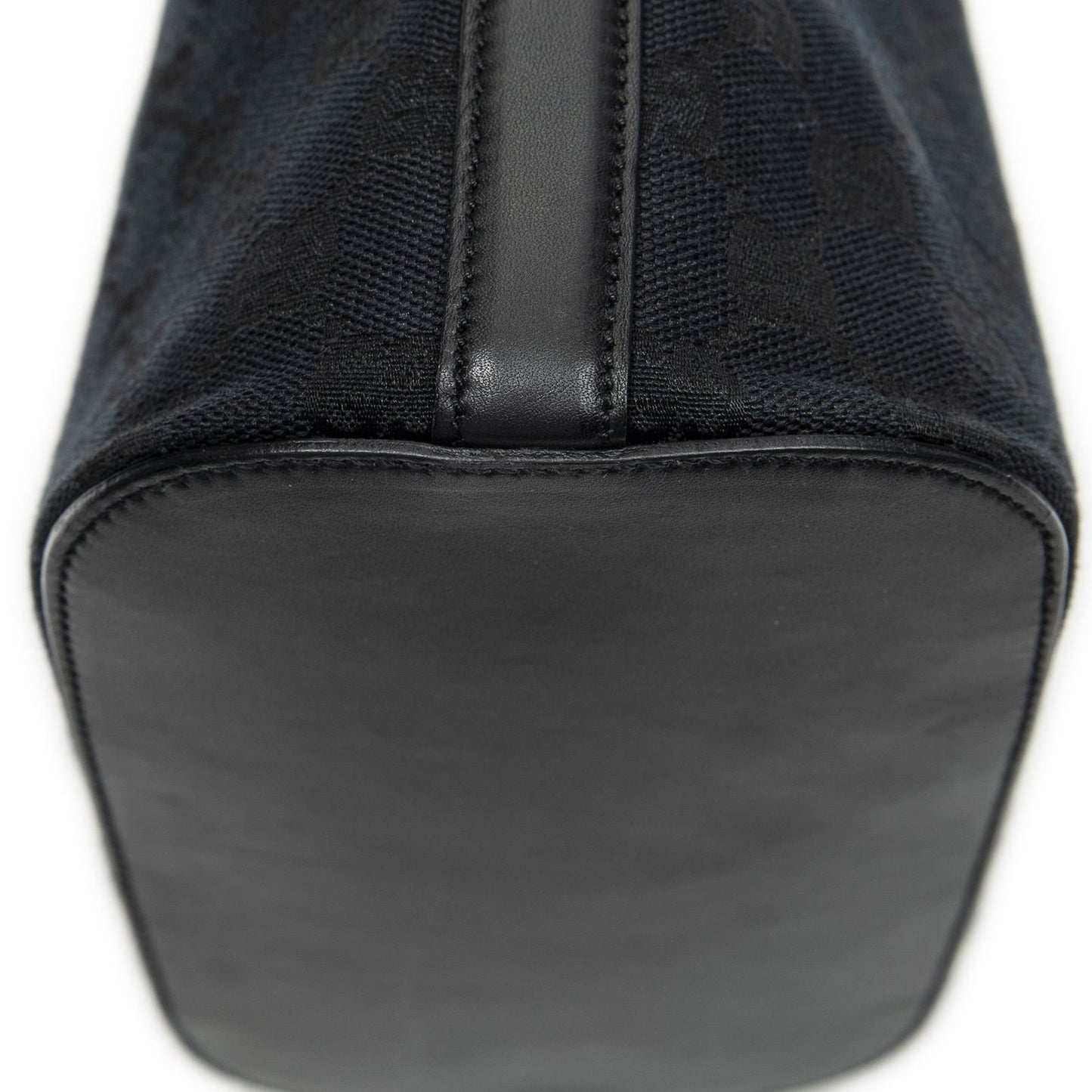 Gucci FF Buckle Shoulder Bag Black GG Canvas