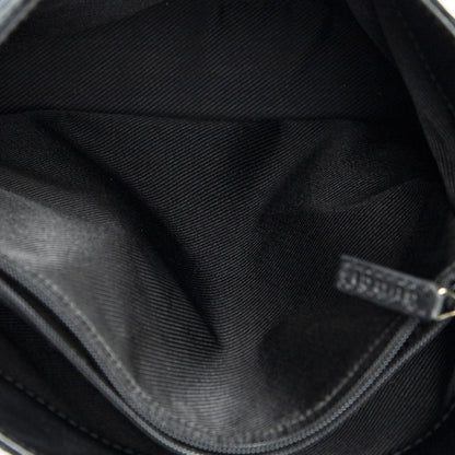 Gucci FF Buckle Shoulder Bag Black GG Canvas