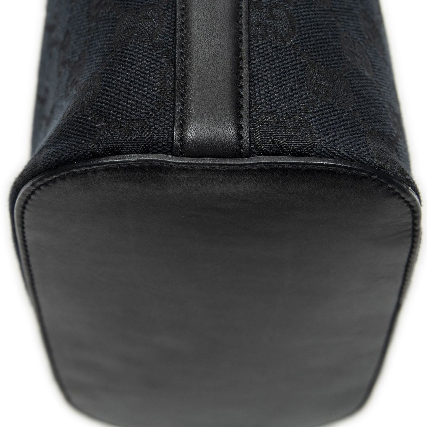 Gucci FF Buckle Shoulder Bag Black GG Canvas