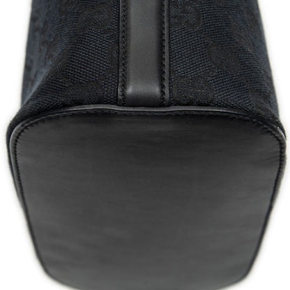 Gucci FF Buckle Shoulder Bag Black GG Canvas