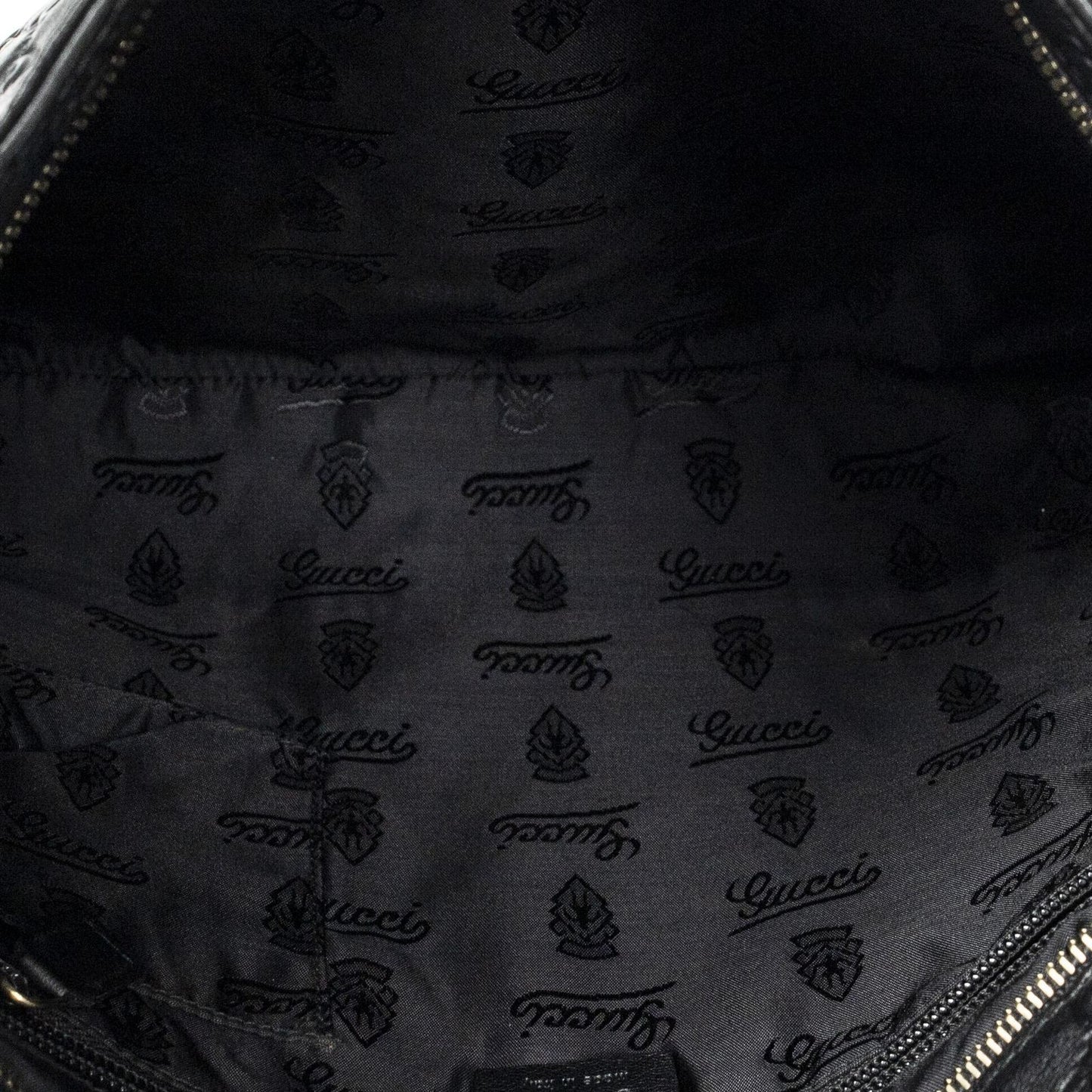 Gucci Large Square Zip Messenger Black Guccissima