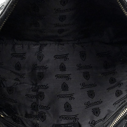 Gucci Large Square Zip Messenger Black Guccissima
