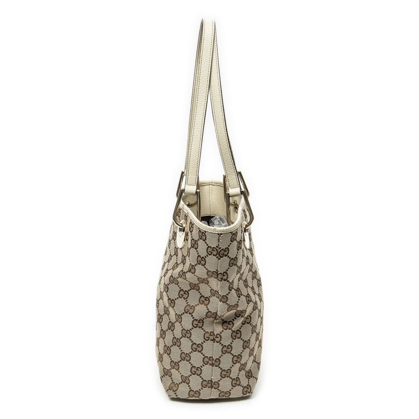 Gucci Small Eclipse Shopping Beige Ivory GG Canvas