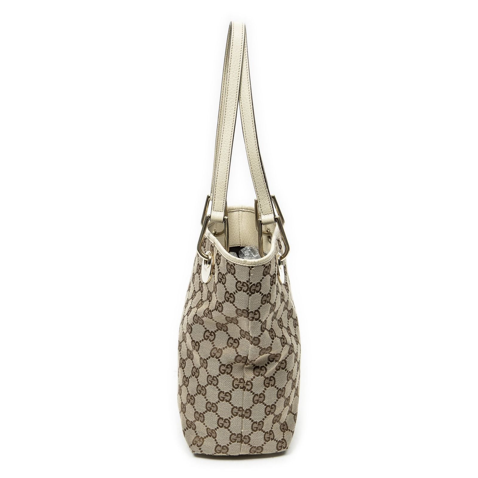 Gucci Small Eclipse Shopping Beige Ivory GG Canvas