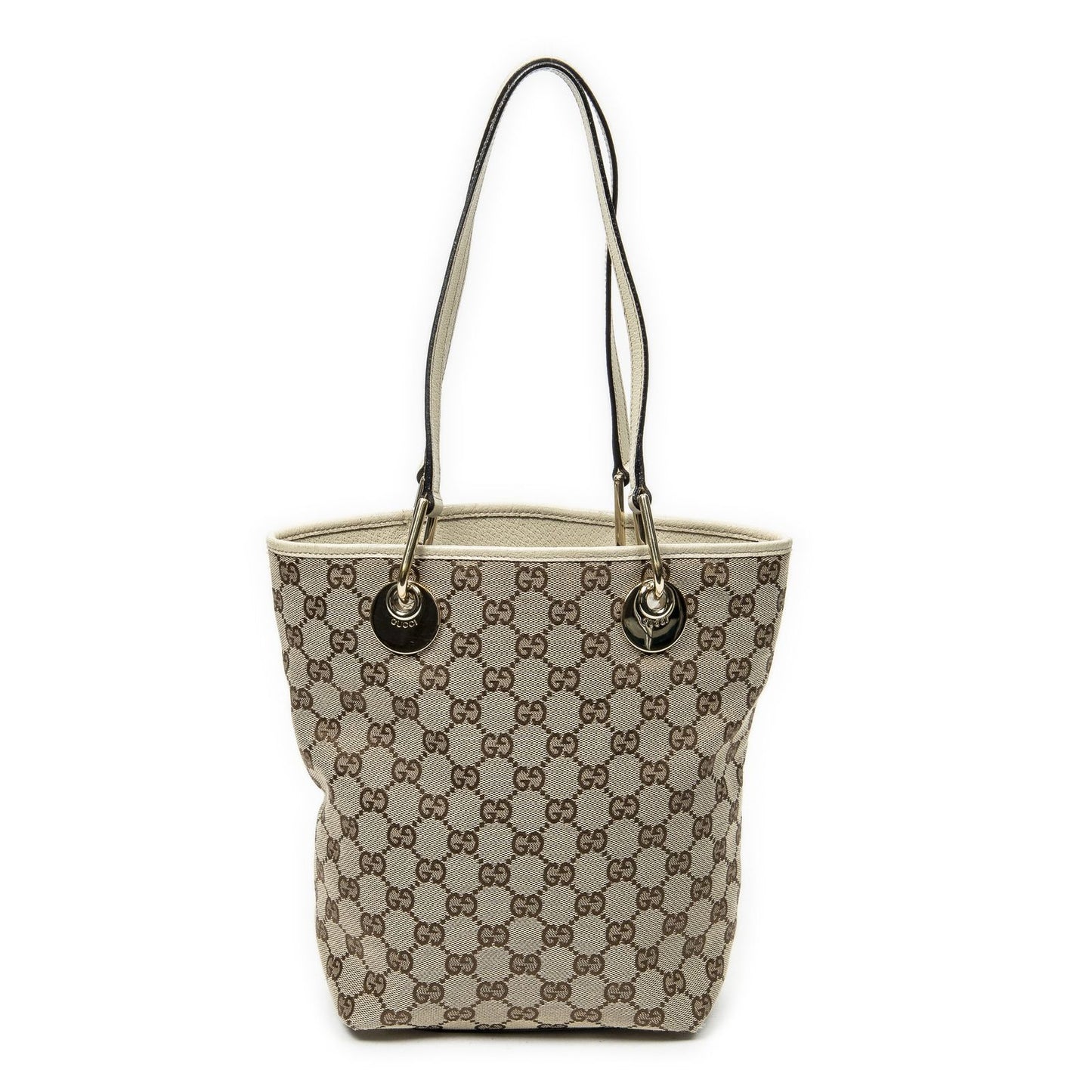 Gucci Small Eclipse Shopping Beige Ivory GG Canvas