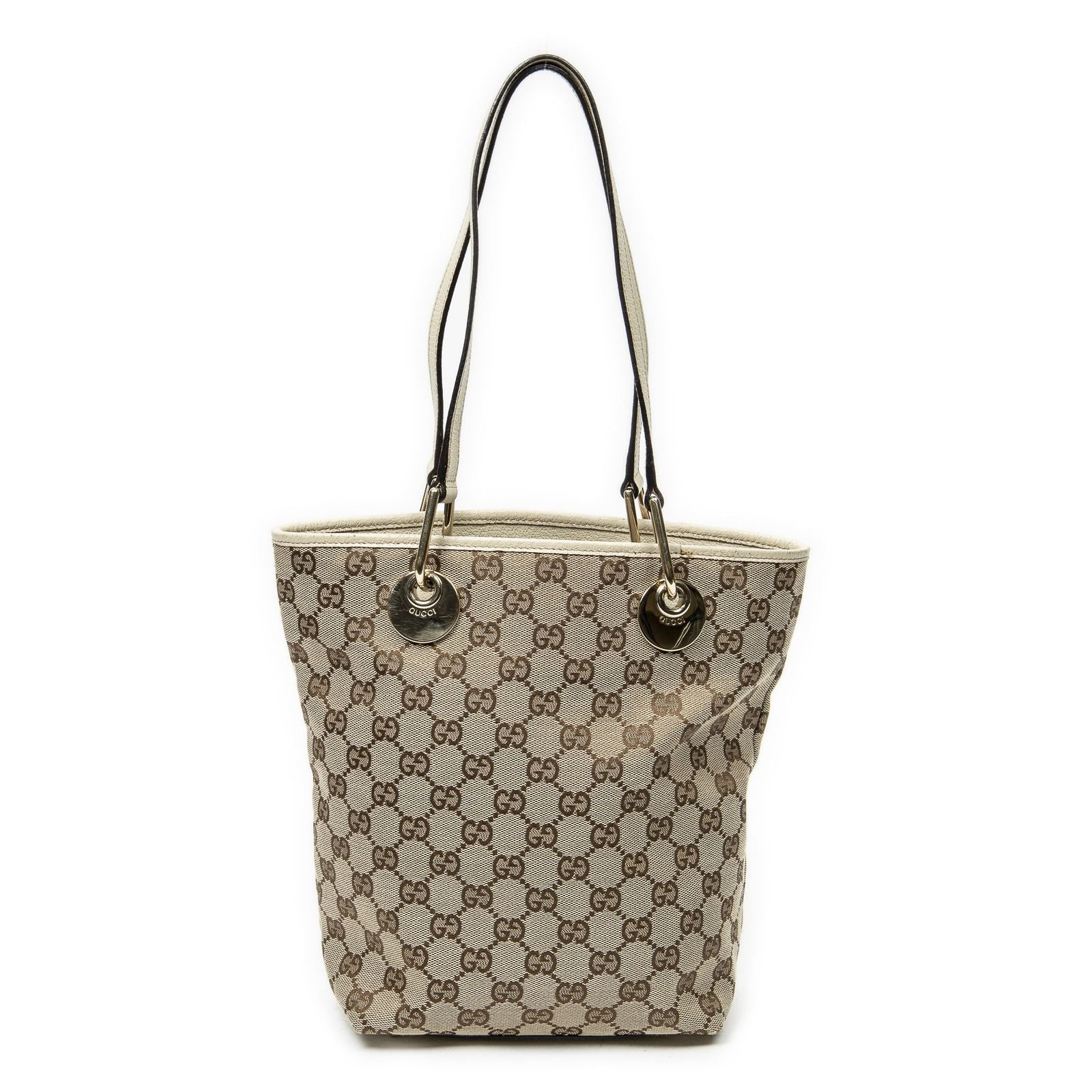 Gucci Small Eclipse Shopping Beige Ivory GG Canvas