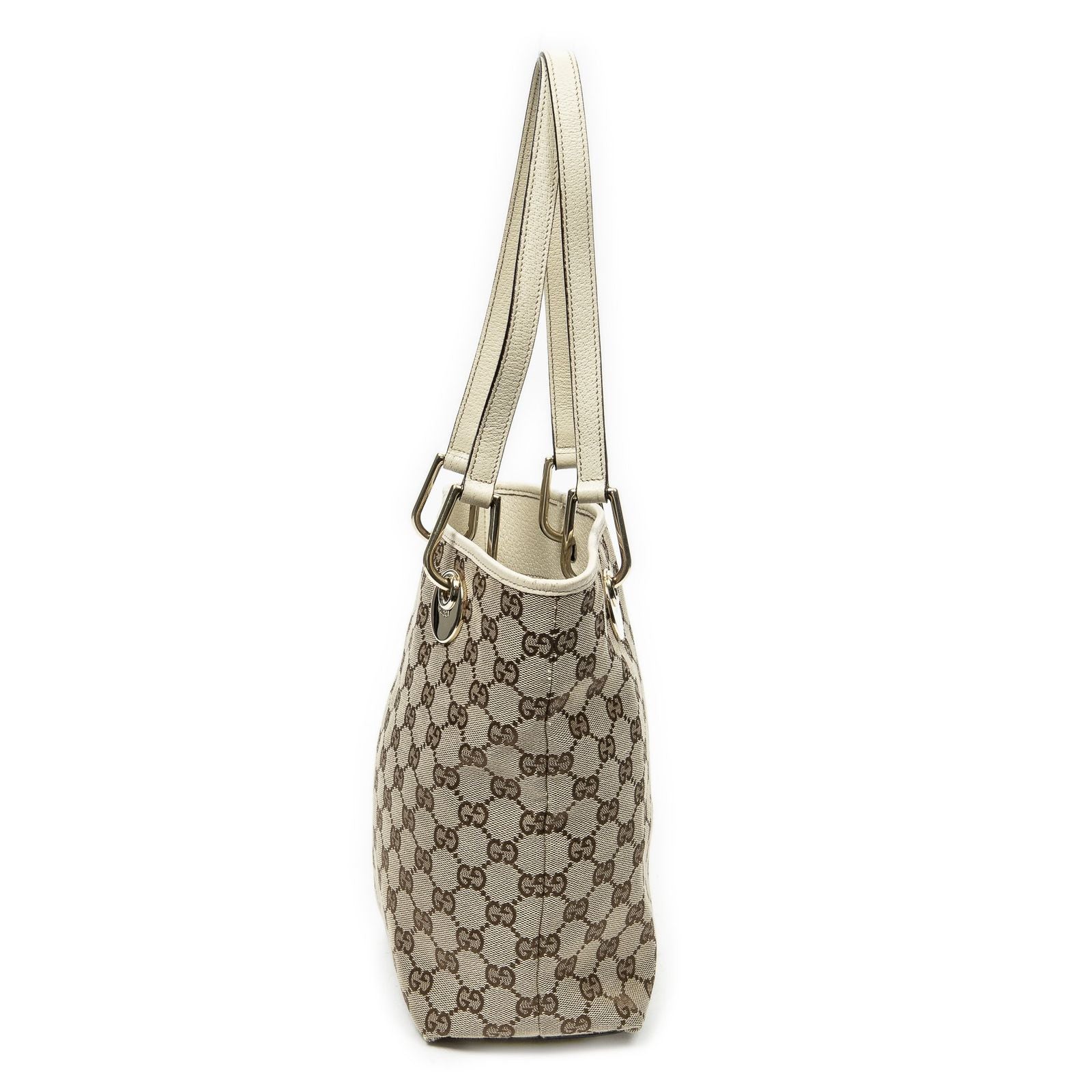 Gucci Small Eclipse Shopping Beige Ivory GG Canvas