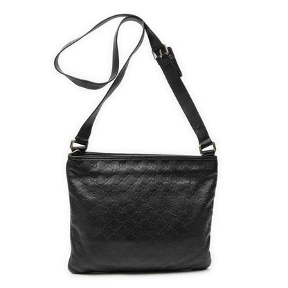 Gucci Large Square Zip Messenger Black Guccissima