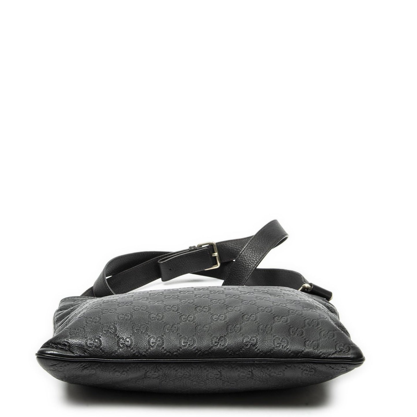 Gucci Large Square Zip Messenger Black Guccissima