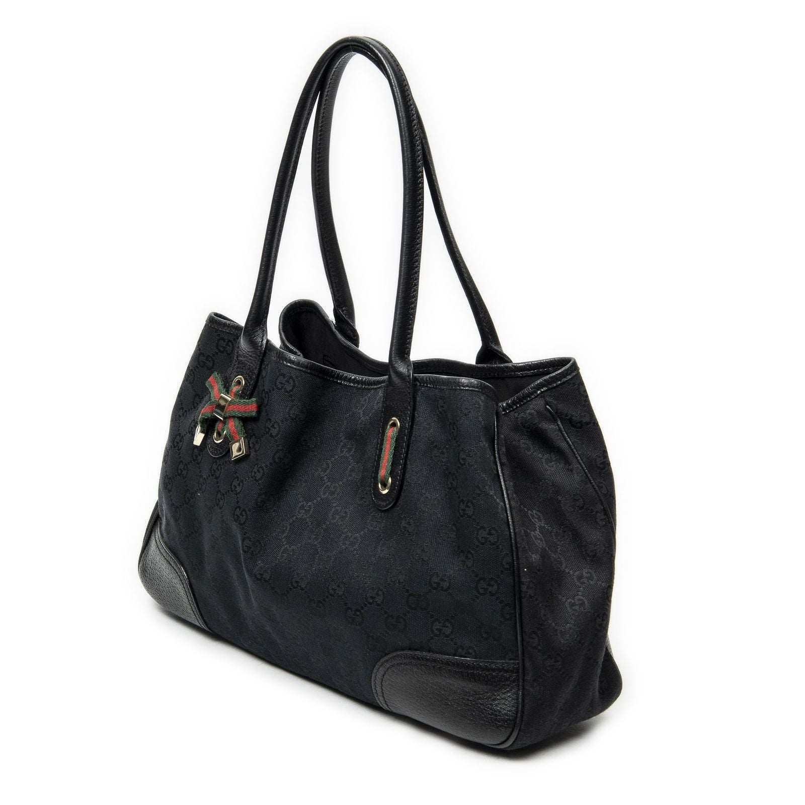 Gucci Princi Tote Black GG Canvas
