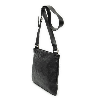 Gucci Large Square Zip Messenger Black Guccissima