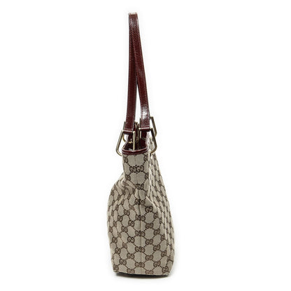 Gucci Small Eclipse Shopping Beige Red GG Canvas