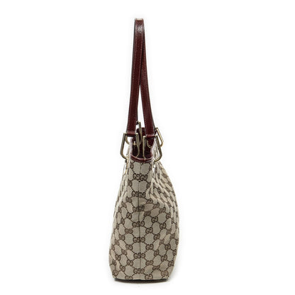 Gucci Small Eclipse Shopping Beige Red GG Canvas