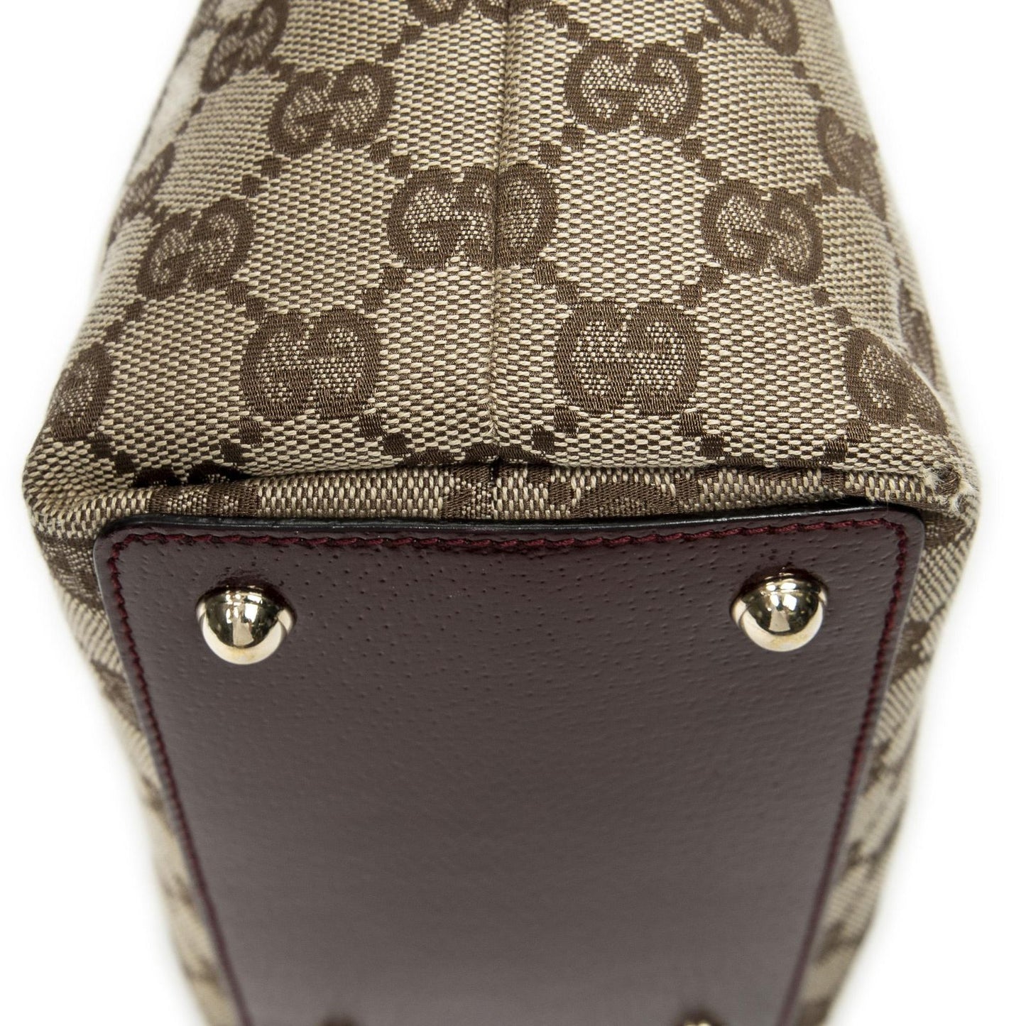 Gucci Small Eclipse Shopping Beige Red GG Canvas