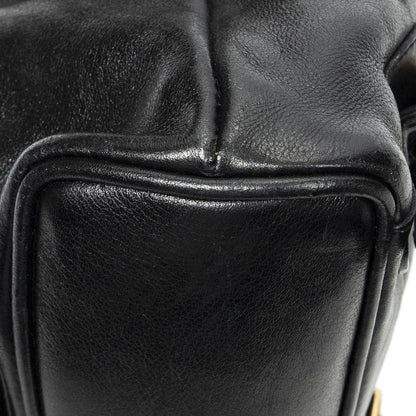 Gucci Mini Bamboo Backpack Black Calfskin Leather