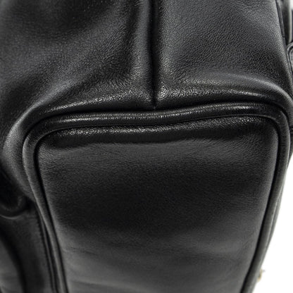 Gucci Mini Bamboo Backpack Black Calfskin Leather