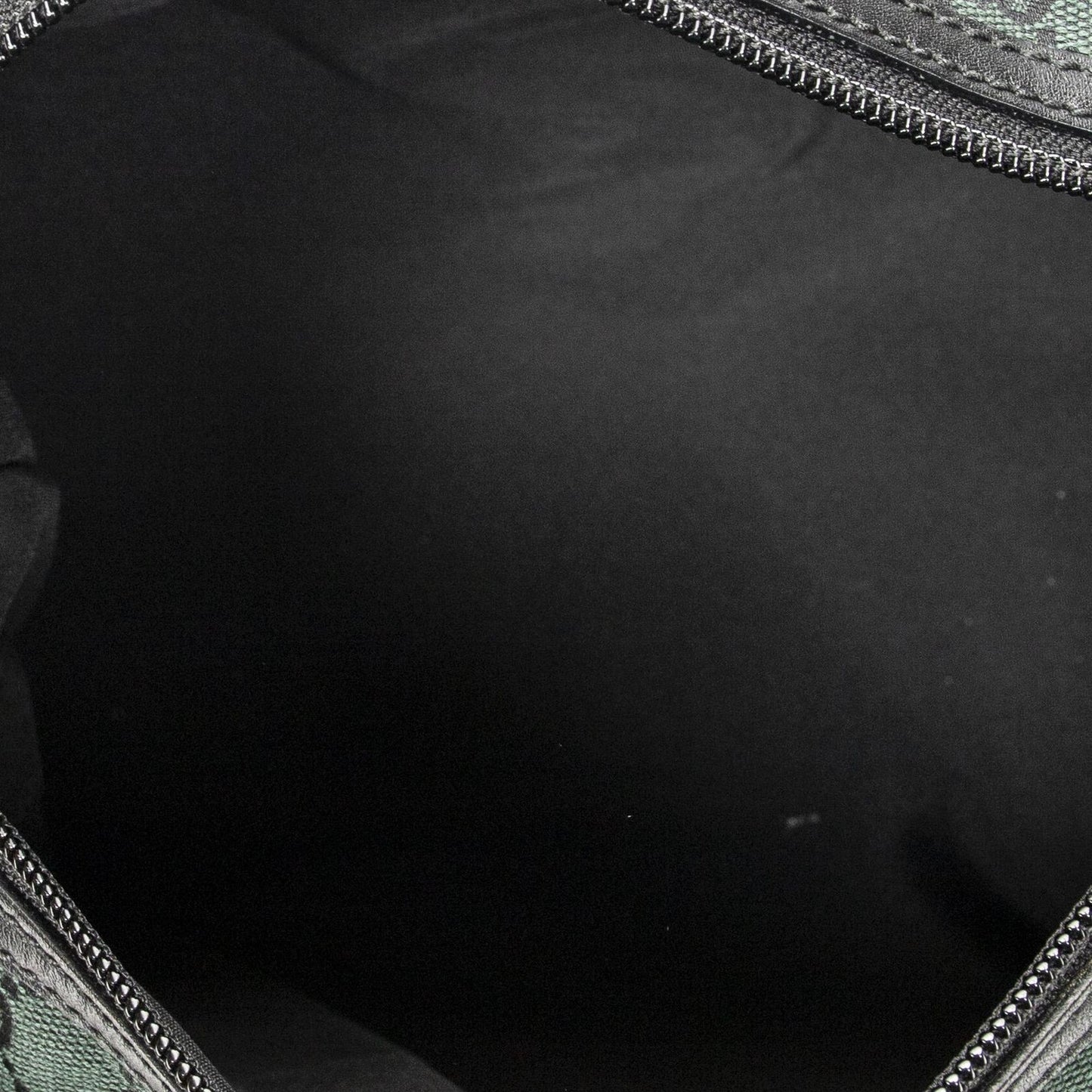 Gucci Small Side Buckle Boston Green Black GG Canvas Messenger Bag