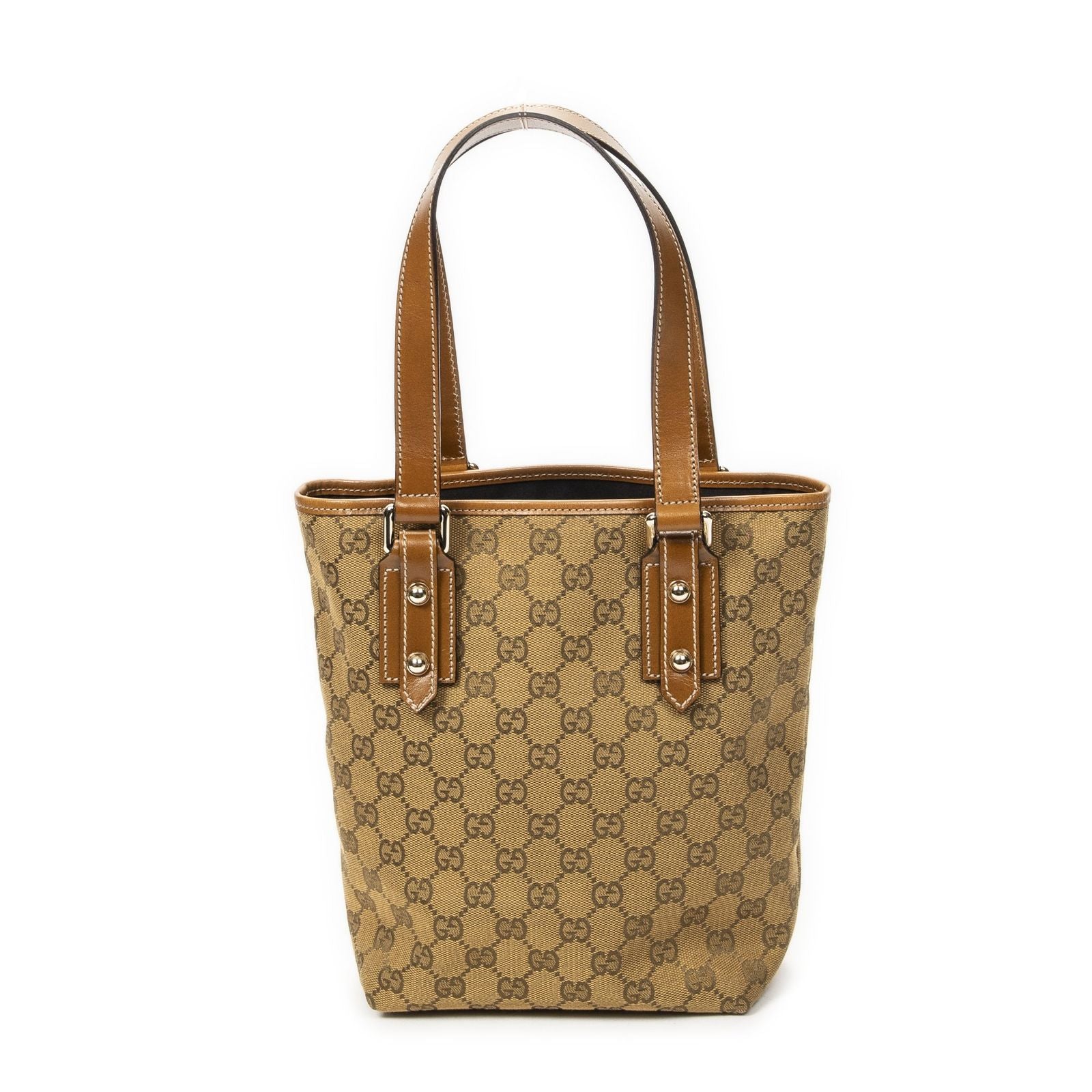Gucci Small Tall Tote Tan GG Canvas