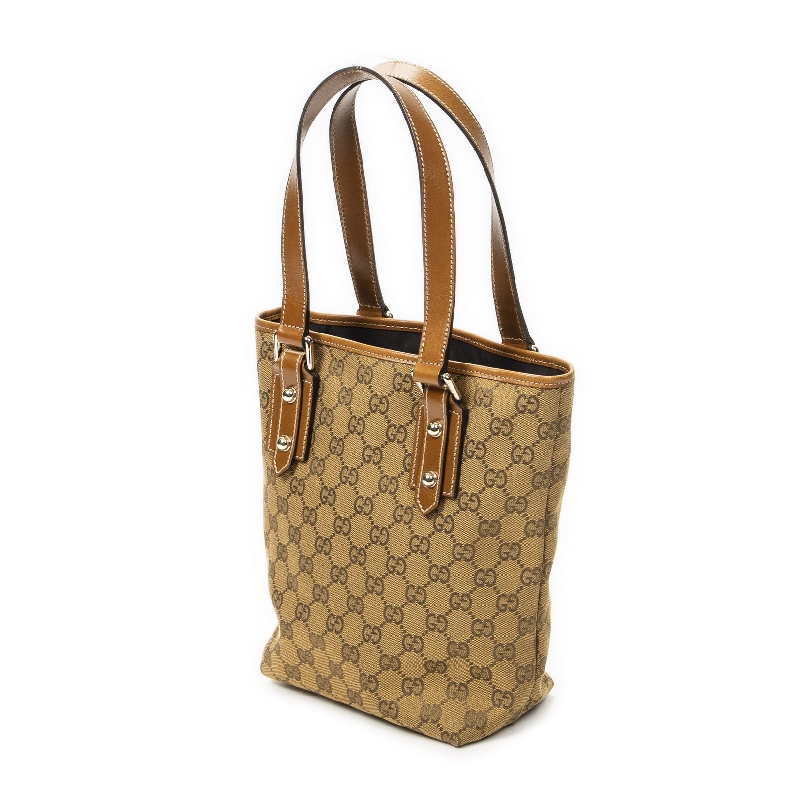 Gucci Small Tall Tote Tan GG Canvas
