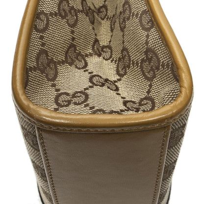 Gucci Square Bardot Tote Beige Yellow GG Canvas