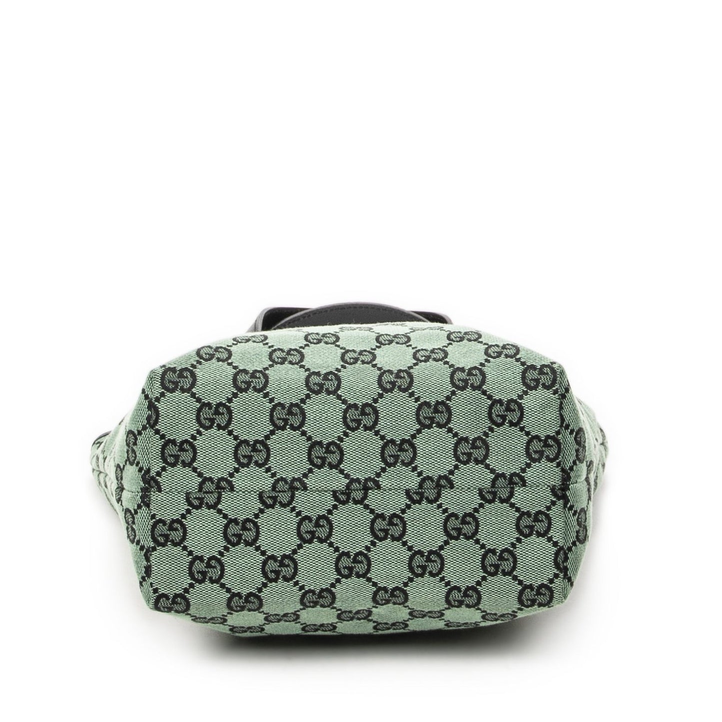 Gucci Small Tall Tote Green Black GG Canvas
