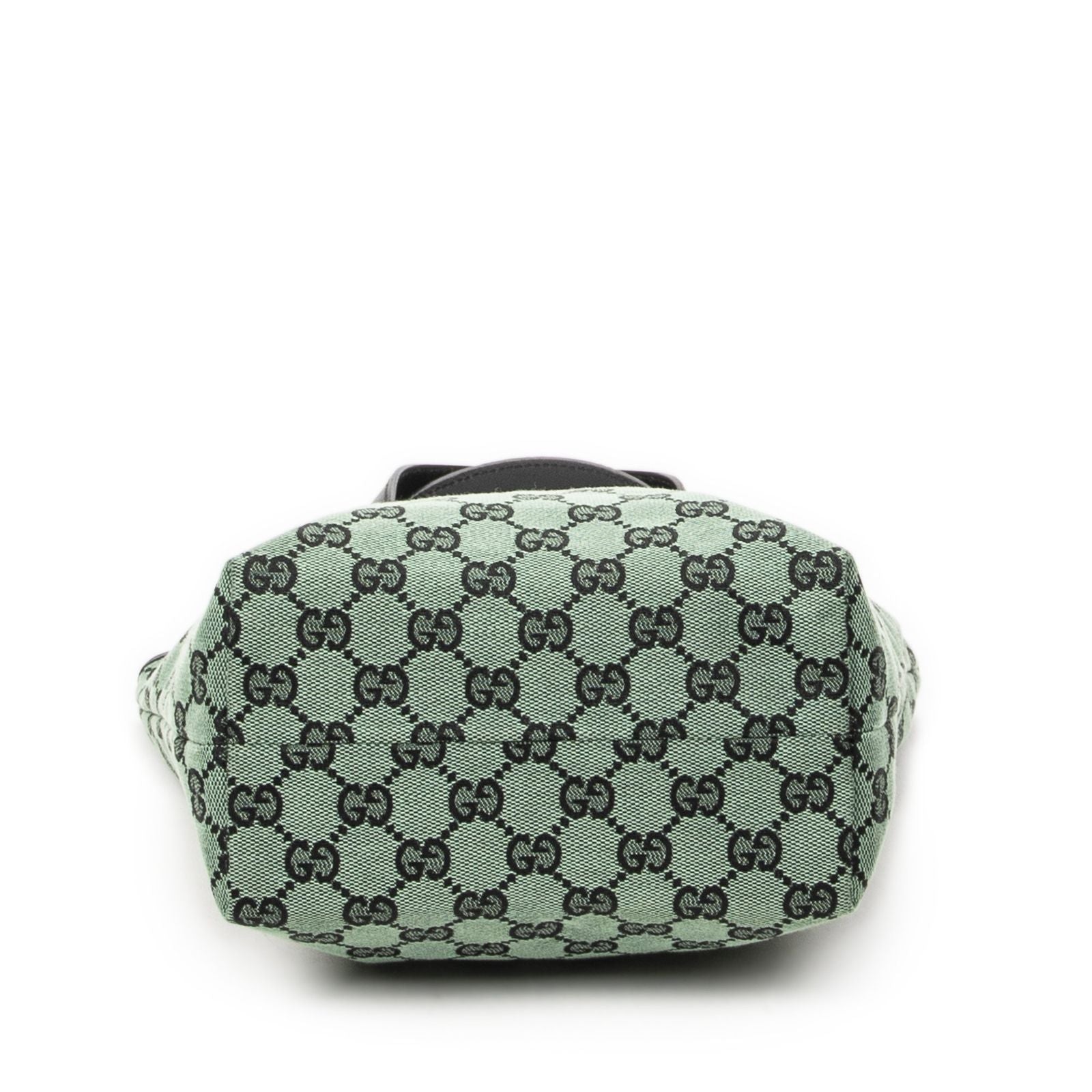 Gucci Small Tall Tote Green Black GG Canvas