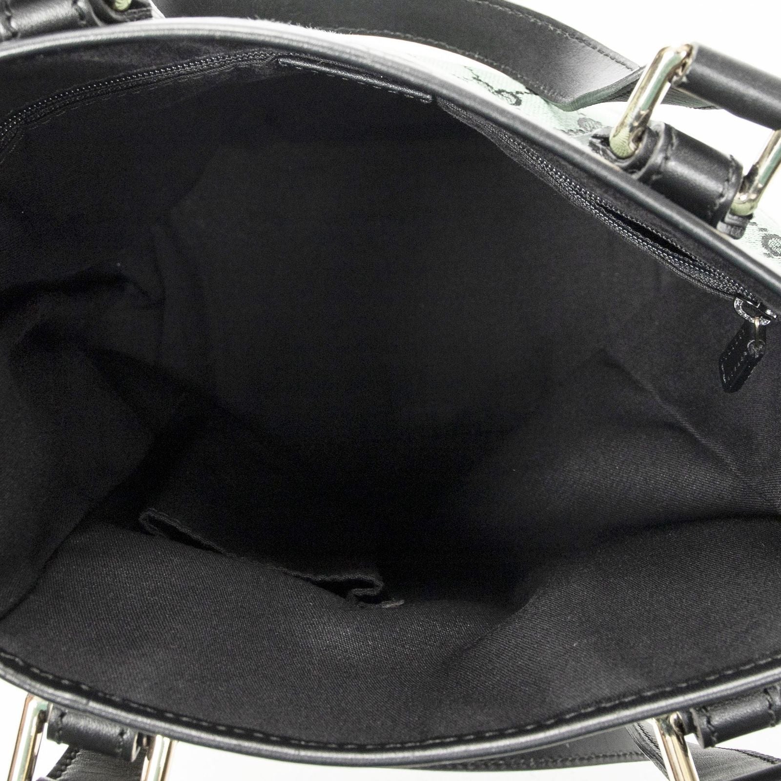 Gucci Small Tall Tote Green Black GG Canvas