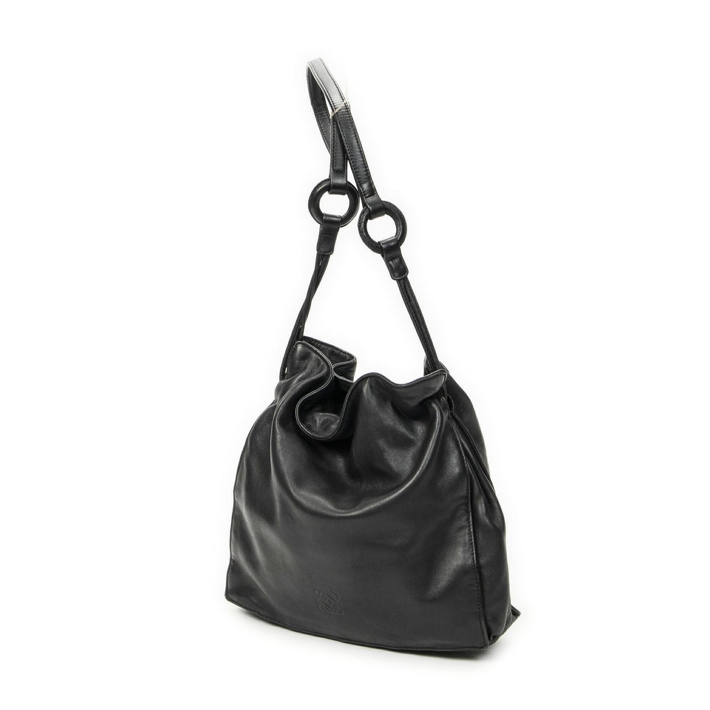 Loewe Small Tassel Flamenco Black Calfskin Leather
