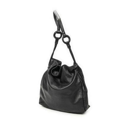 Loewe Small Tassel Flamenco Black Calfskin Leather