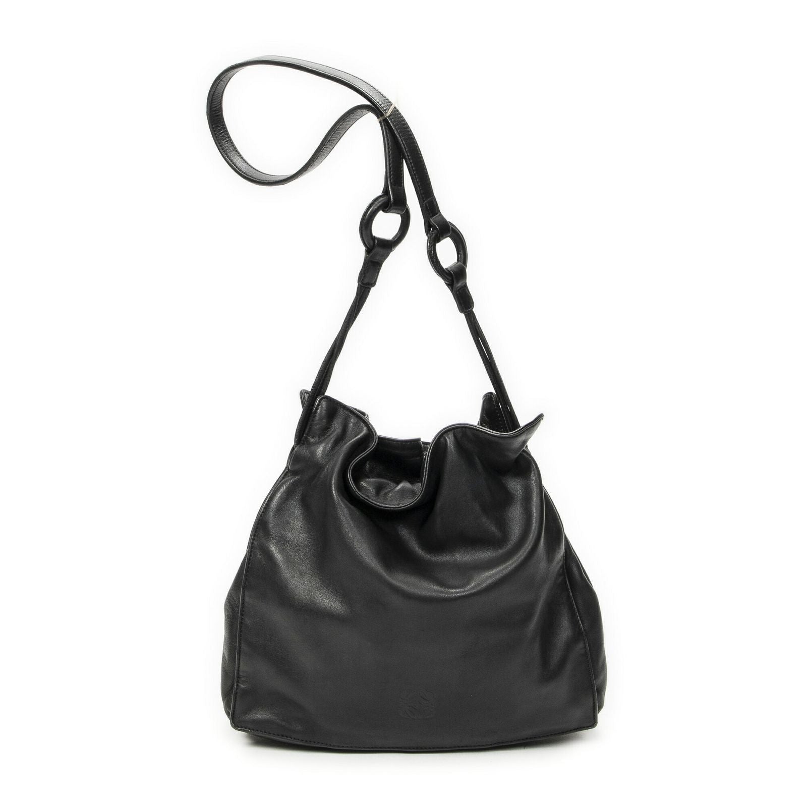 Loewe Small Tassel Flamenco Black Calfskin Leather