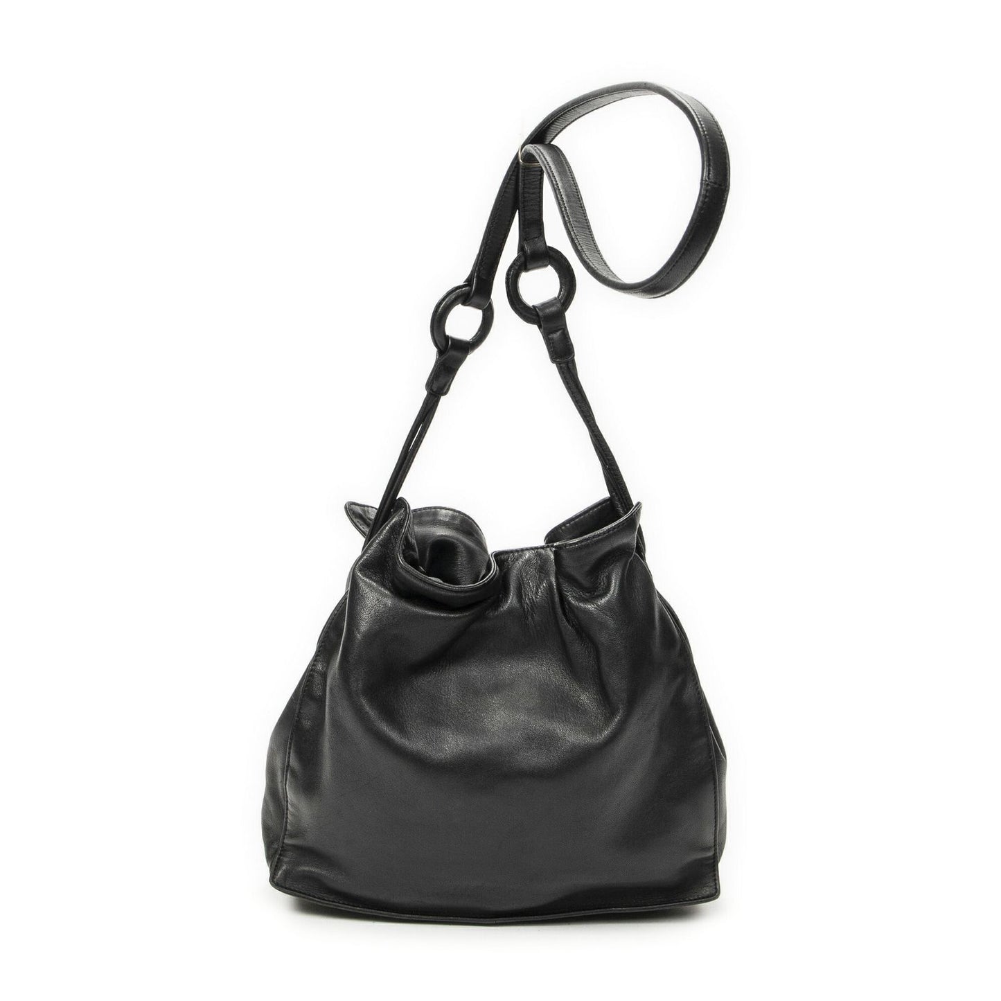 Loewe Small Tassel Flamenco Black Calfskin Leather