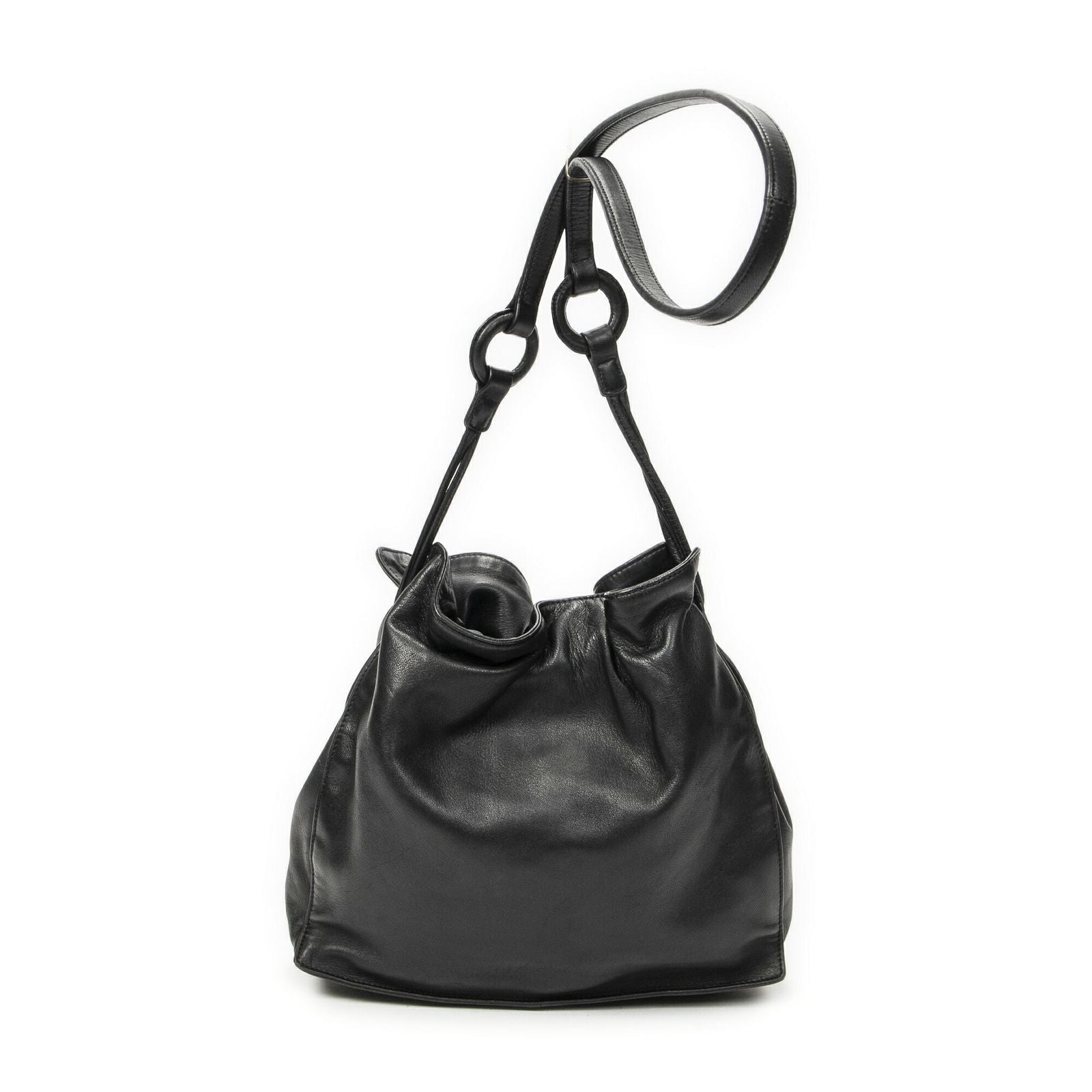 Loewe Small Tassel Flamenco Black Calfskin Leather
