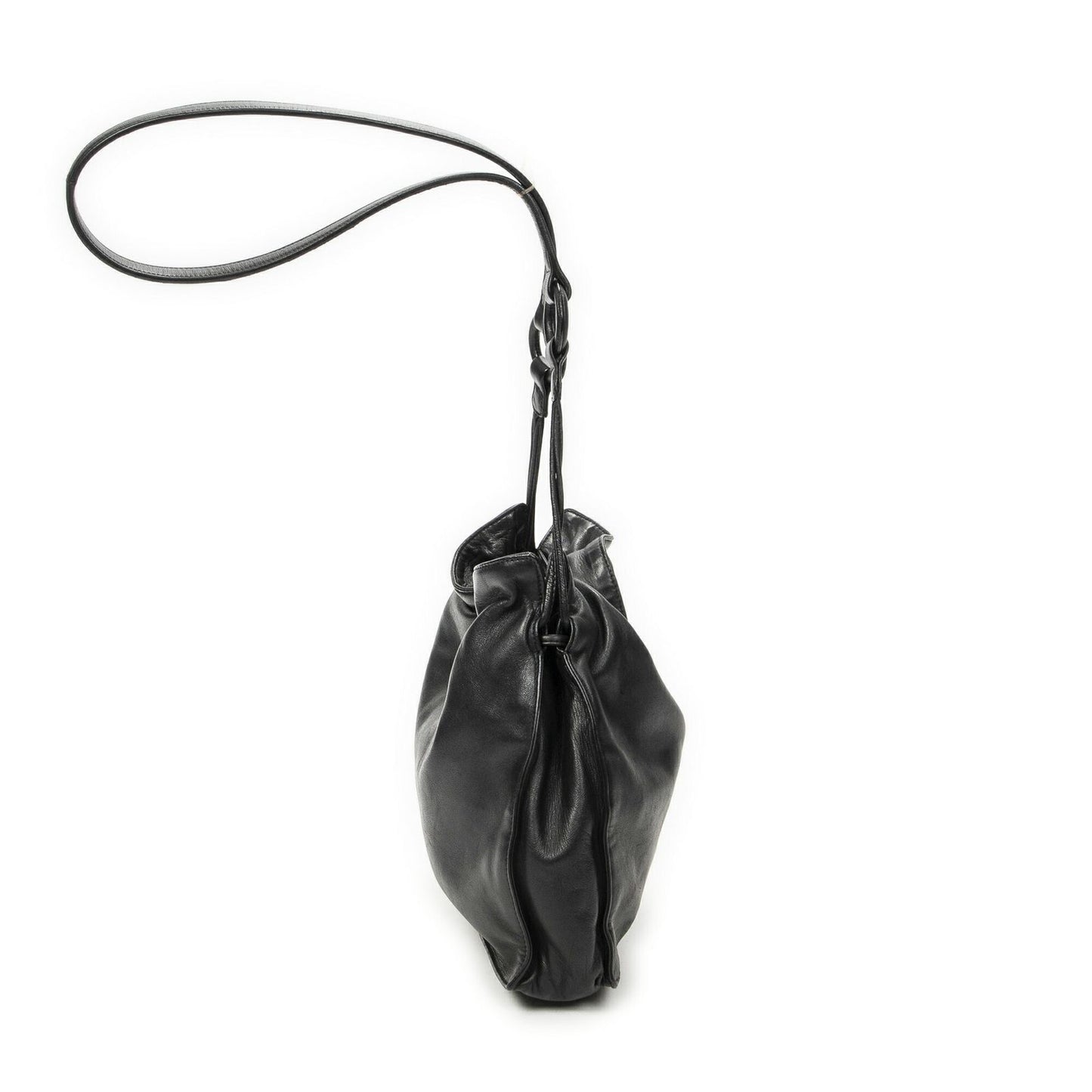 Loewe Small Tassel Flamenco Black Calfskin Leather