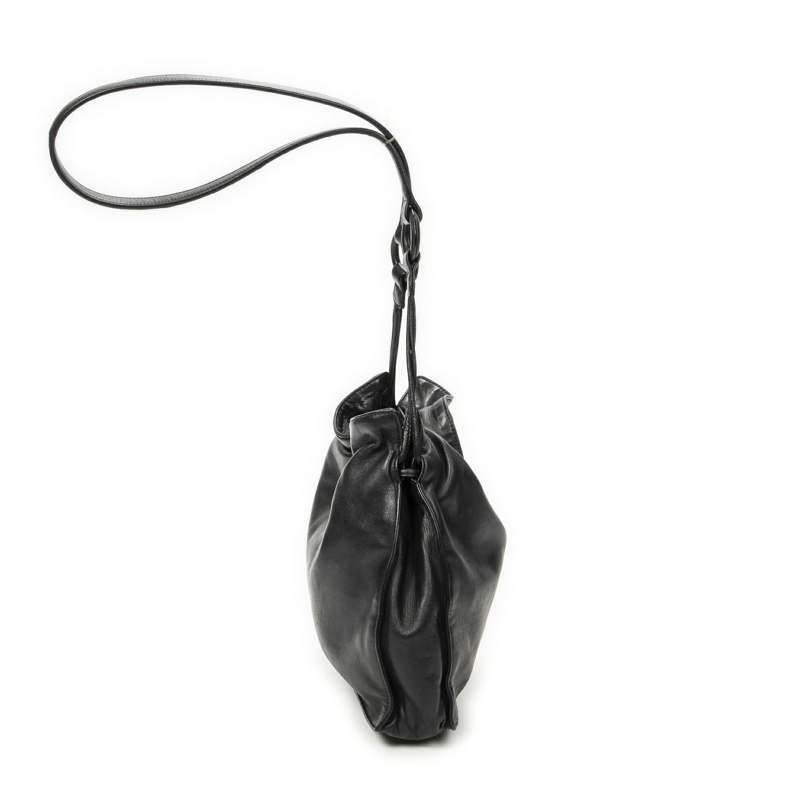 Loewe Small Tassel Flamenco Black Calfskin Leather