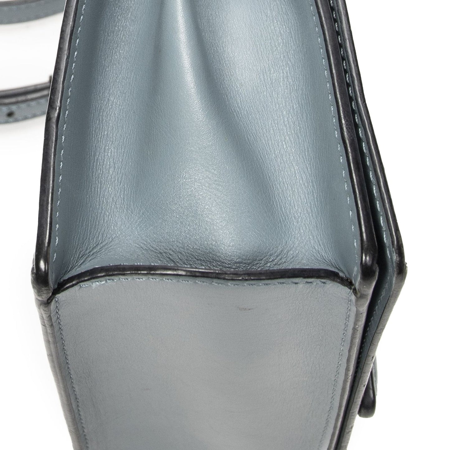 Loewe Small Barcelona Light Blue Calfskin Leather Messenger Bag