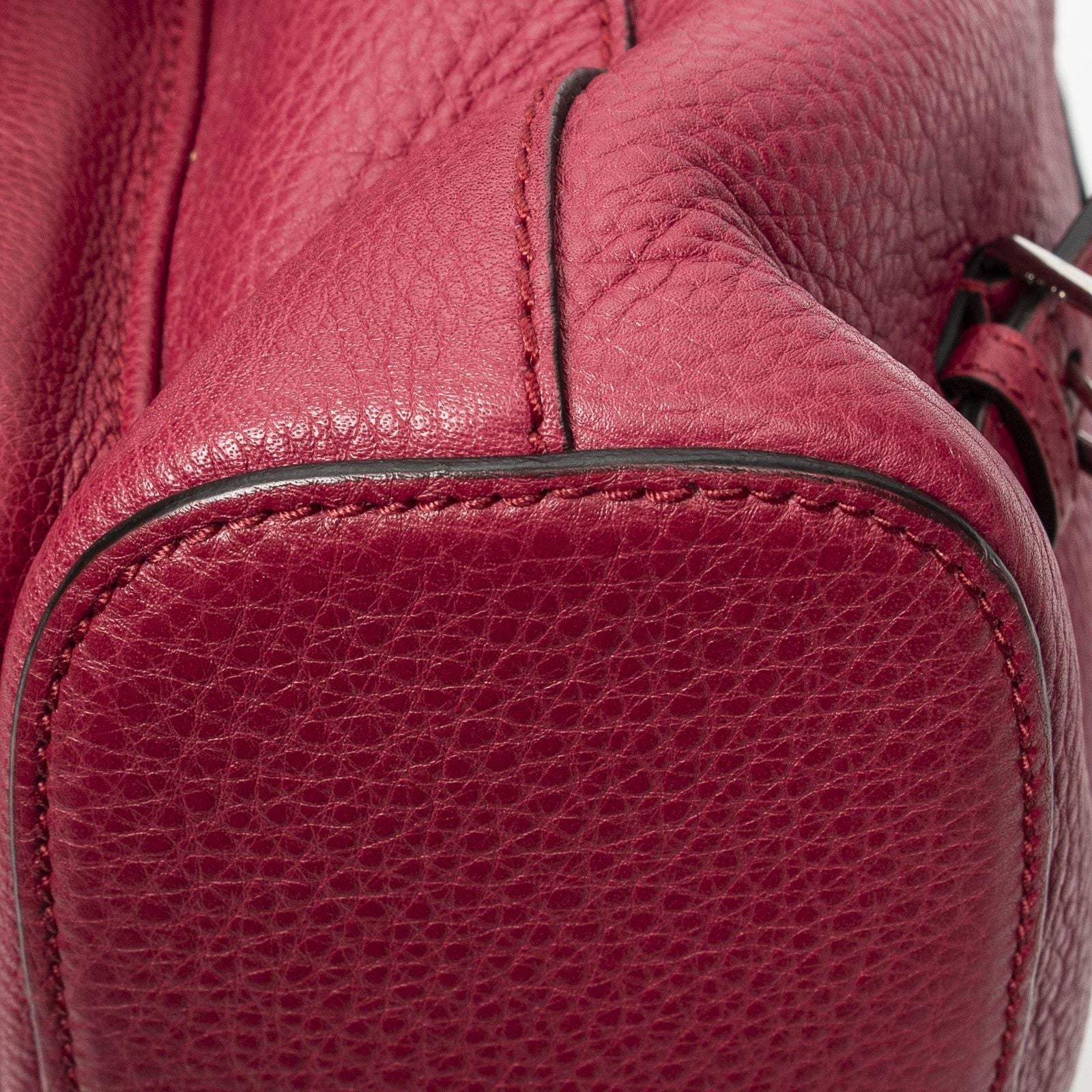 Gucci Bamboo Backpack Tassel Fuschia Calfskin Leather