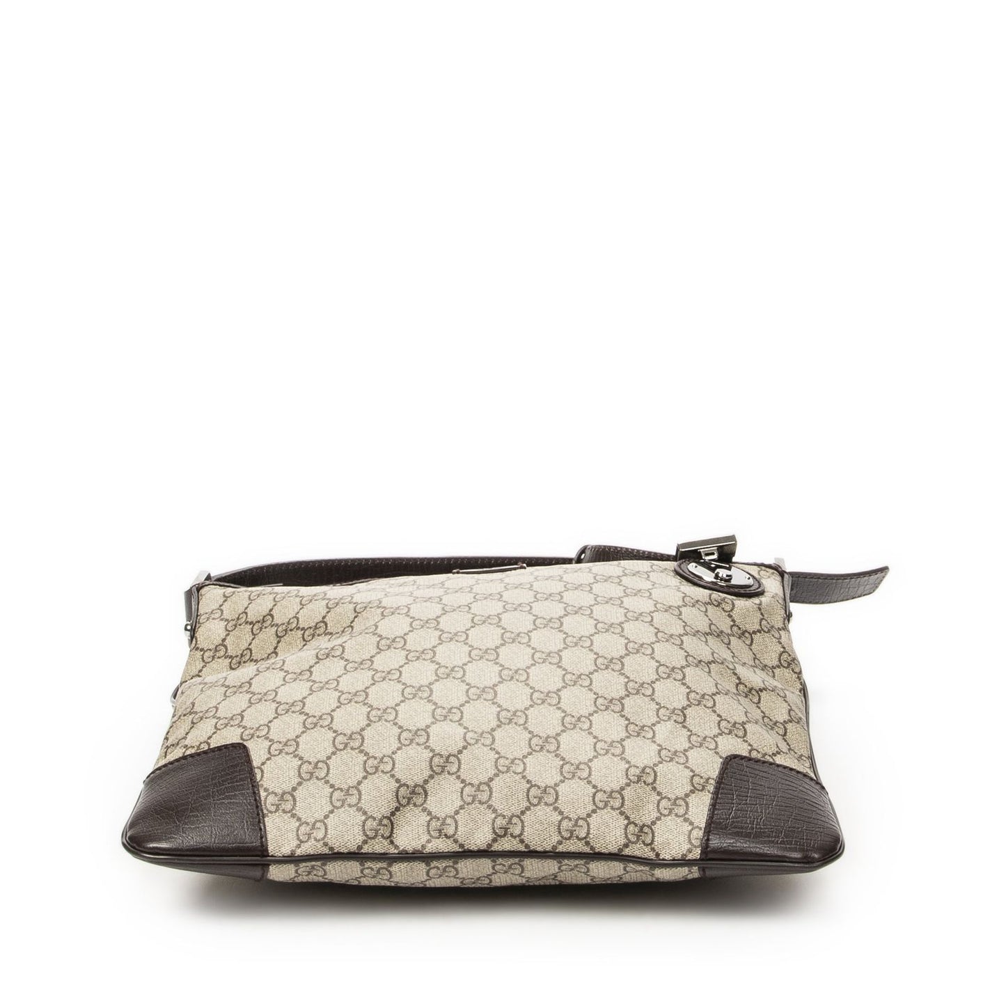Gucci Zip Messenger Beige Brown Supreme Canvas