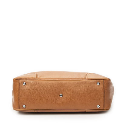 Gucci Principe Tote Tan Gray Calfskin Leather