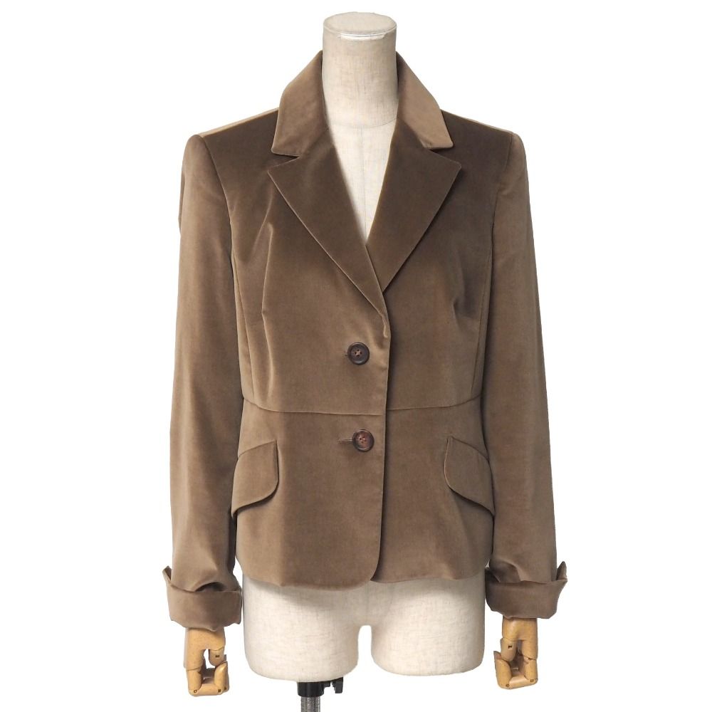 Celine Tailored Jacket 40 Velour Leather