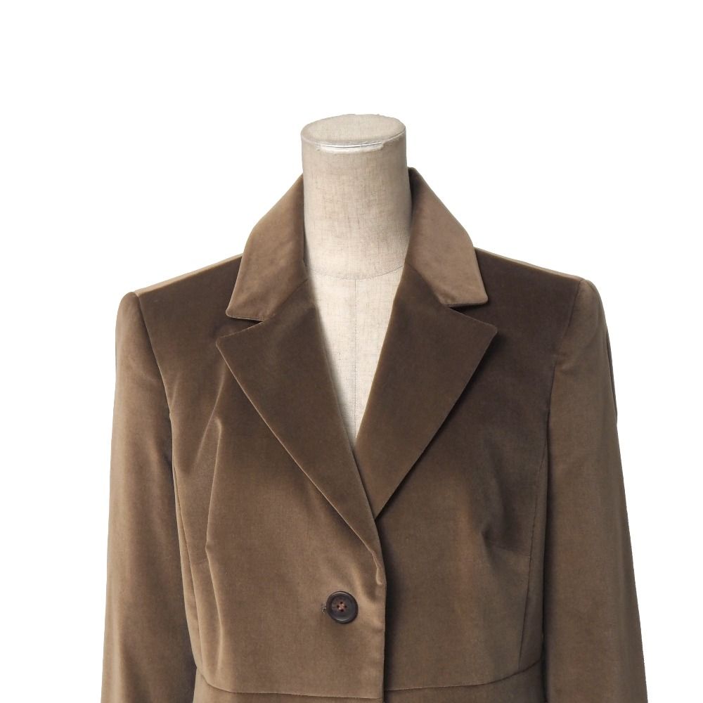 Celine Tailored Jacket 40 Velour Leather